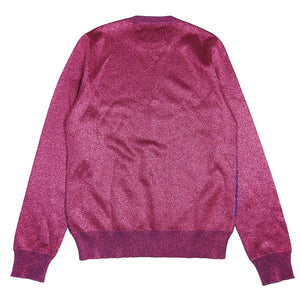 Maison Margiela FW15 Pink Glitter Mouth Crewneck Sweater Size Small