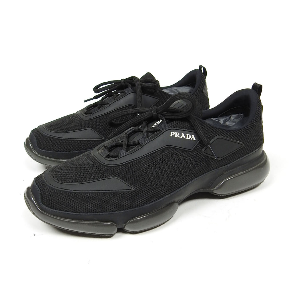 Prada Black Sport Knit Sneaker Fit US 10