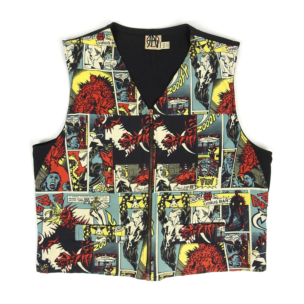 Jean Paul Gaultier Comic Strip Vest Size XXL