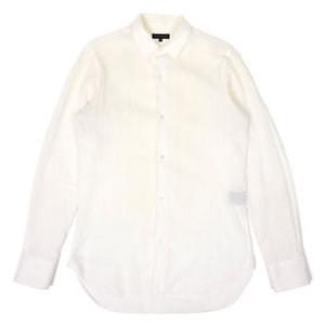Ann Demeulemeester Sheer White Stripe Shirt Size Small
