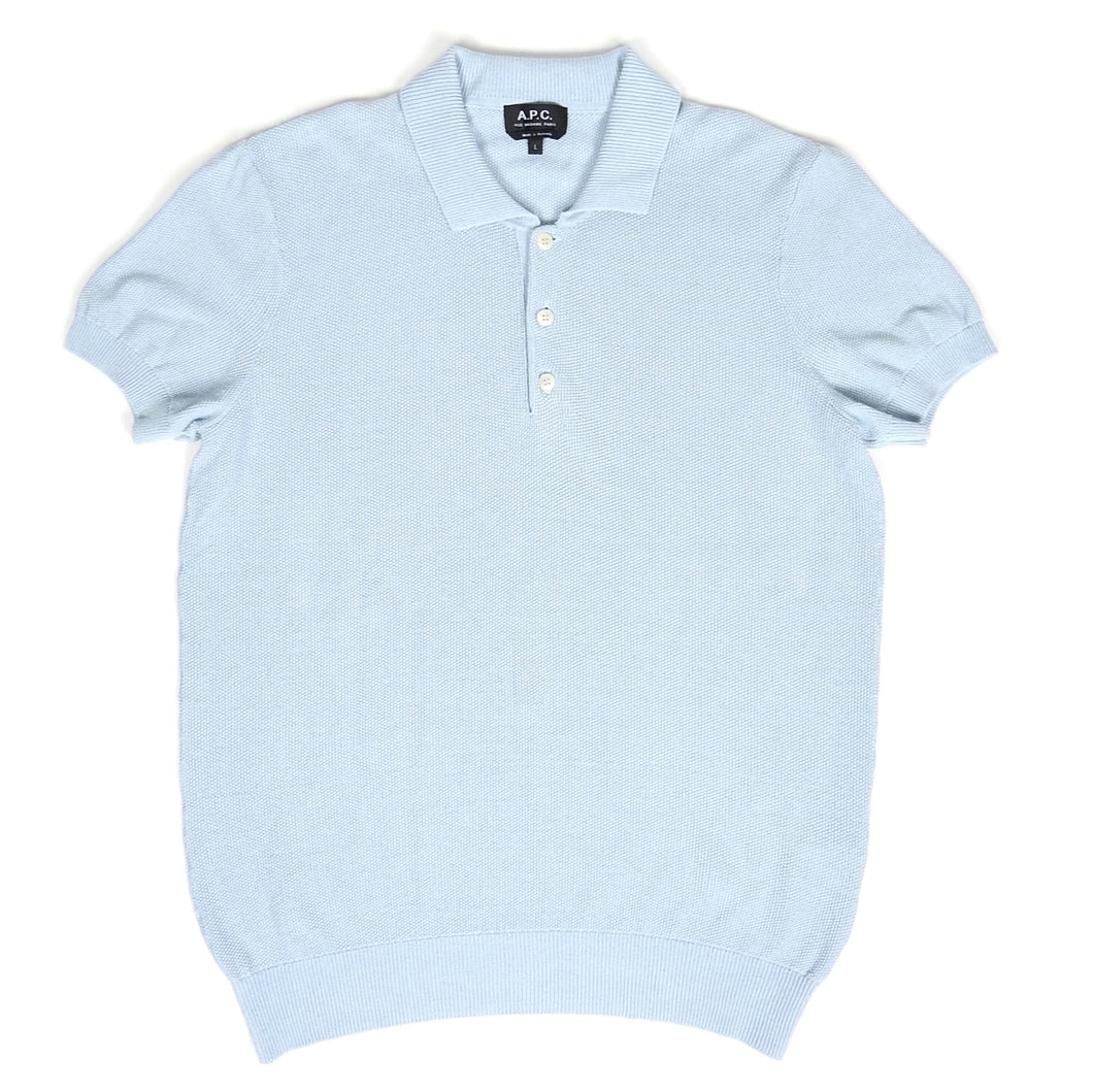 A.P.C. Knit SS Polo Size Large
