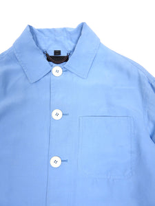 Burberry Prorsum Blue Silk Jacket Size 46
