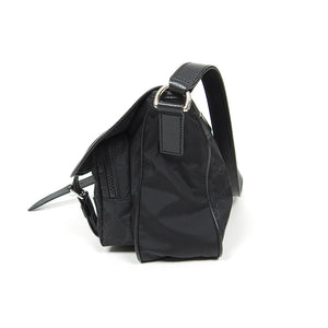 Gucci Guccissma Black Nylon/Leather Crossbody Messenger Bag