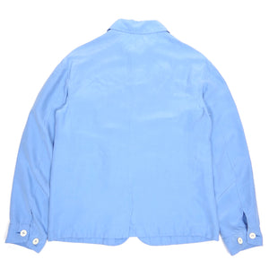 Burberry Prorsum Blue Silk Jacket Size 46