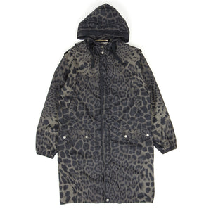 Saint Laurent Paris Leopard Print Coat Size Medium