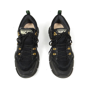 Gucci Black Flashtrek Sneakers Size 11