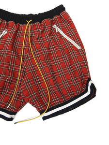 Rhude Red Tartan Shorts Size Medium