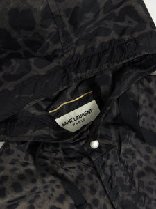 Saint Laurent Paris Leopard Print Coat Size Medium