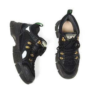 Gucci Black Flashtrek Sneakers Size 11
