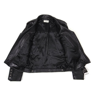Saint Laurent Leather L17 Biker Jacket Size 46