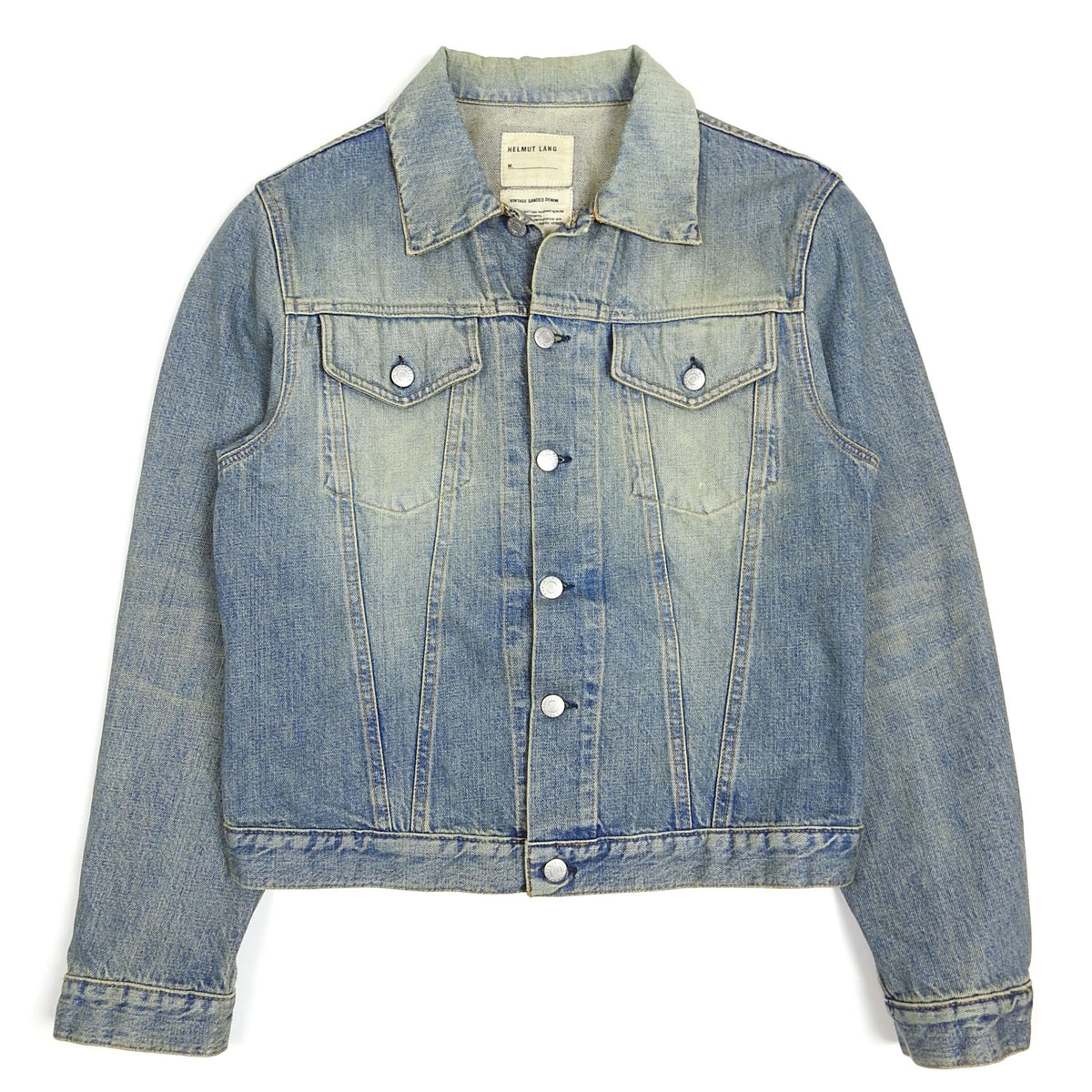 Helmut Lang Vintage Sanded Denim Jacket Size 44 – I Miss You MAN