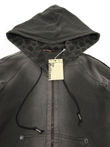 John Galliano Grey Zip Hoodie Size Medium