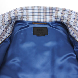 Prada Blue Check Jacket Size 46