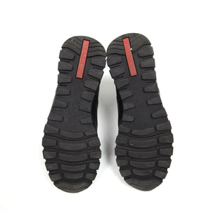 Prada Black Lace Up Boots Size 8.5