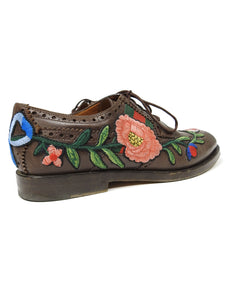 Gucci Floral Embroidered Derby Size UK 7
