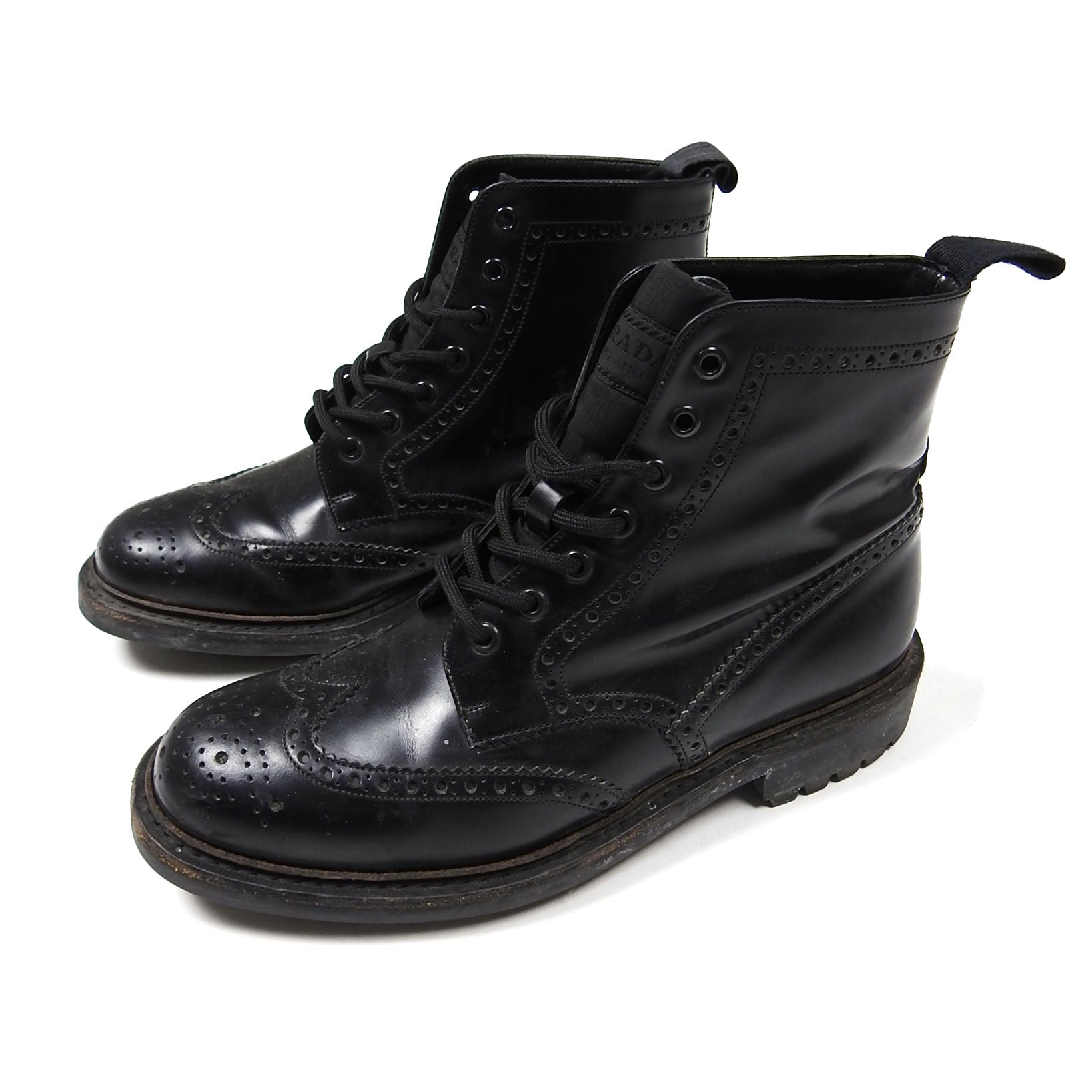 Prada hotsell brogue boots