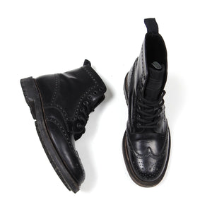Prada Black Brogue Boot Size 9