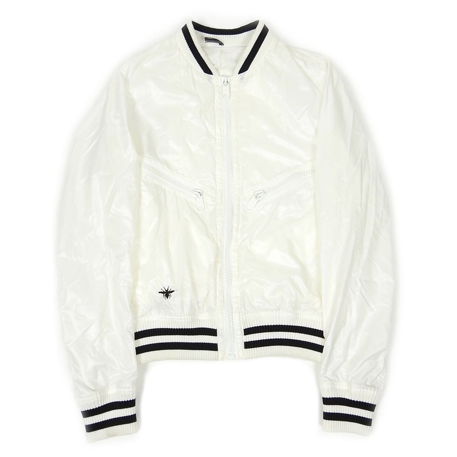 Dior Homme White Embroidered Bomber Size 44 – I Miss You MAN