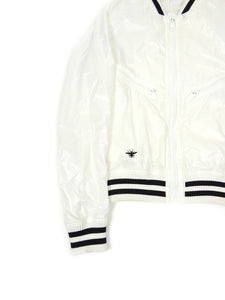 Dior Homme White Embroidered Bomber Size 44