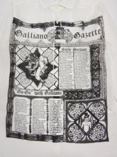 Load image into Gallery viewer, John Galliano Sheer Gazette Print Shirt Size 50
