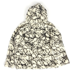 ERL Hooded Skull Print Fleece Size XL