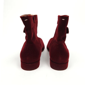 Margiela Red Velvet Boot Size 41