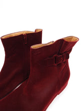 Load image into Gallery viewer, Margiela Red Velvet Boot Size 41
