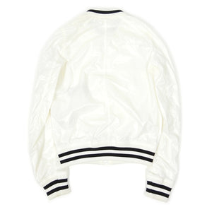 Dior Homme White Embroidered Bomber Size 44