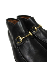 Load image into Gallery viewer, Gucci Black Leather Horsebit Boots Size 8
