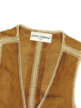 Load image into Gallery viewer, Dolce &amp; Gabbana Suede Vest Size 52
