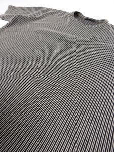 Issey Miyake Grey Striped T-Shirt Size 4 (XL)