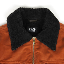 Load image into Gallery viewer, Dolce &amp; Gabbana Corduroy Sherpa Trucker Jacket Size 48
