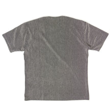 Load image into Gallery viewer, Issey Miyake Grey Striped T-Shirt Size 4 (XL)
