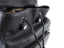 Load image into Gallery viewer, Mackage Keir Black Leather Zip Up Backpack
