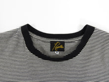 Load image into Gallery viewer, Needles Horizontal Striped Black and White Short Sleeve Tee - S
