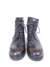 Load image into Gallery viewer, Marsell Worn Leather Reddish Brown Combat Lace Up Boots - 10
