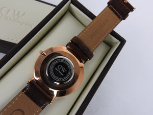 Daniel Wellington Classic Bristol Rose Gold and Brown 40mm Watch