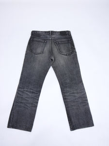 Number (N)ine Grey Wash Slim Straight Cropped Denim Jeans - 30