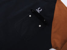 Load image into Gallery viewer, Fred Perry x Raf Simons Rust Black Colour Block Crew neck Sweater - L
