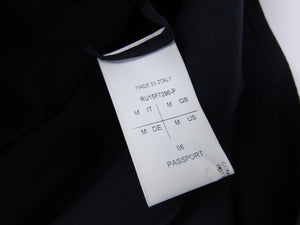 Rick Owens Sphinx F/W 15 Long Black Button Up Shirt - M