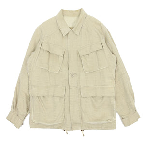 Yves Saint Laurent Linen Safari Jacket Size 52