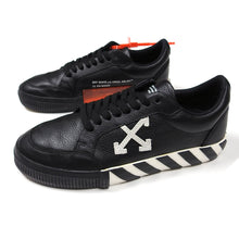 Load image into Gallery viewer, Off-White Low Vulcanized Sneakers Black/White Size 41 || US 8
