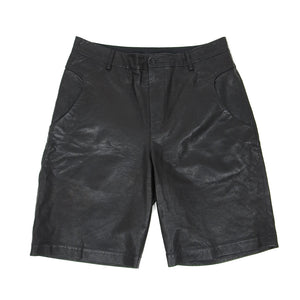 Alexander Wang Black Leather Shorts Size 46