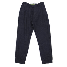 Load image into Gallery viewer, Sasquatchfabrix Navy Wool Cuffed Trousers Size Small
