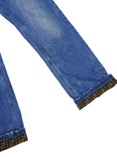 Load image into Gallery viewer, Fendi FF Cuff Jeans Size 34/34
