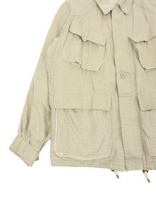 Yves Saint Laurent Linen Safari Jacket Size 52