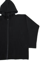 Load image into Gallery viewer, Issey Miyake Homme Plisse Black Zipped Hoodie Size Medium
