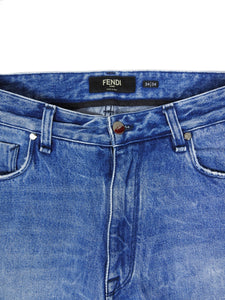 Fendi FF Cuff Jeans Size 34/34