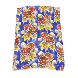 Kiton Floral Linen/Silk Scarf