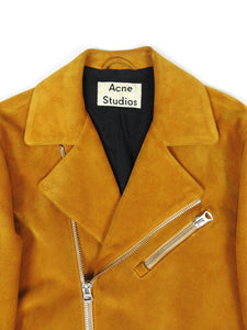 Acne Studios Axl Suede Biker PSS18 Jacket Size 48